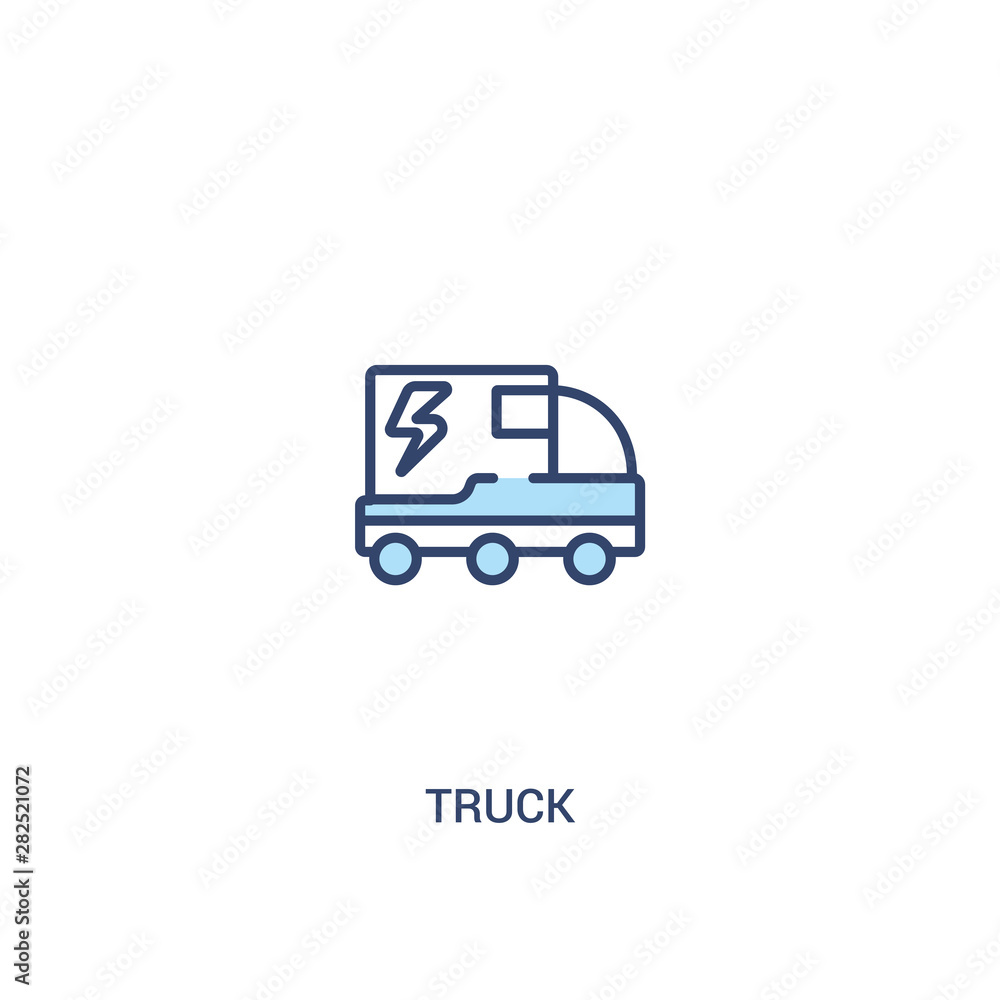 truck concept 2 colored icon. simple line element illustration. outline blue truck symbol. can be used for web and mobile ui/ux. truck concept 2 colored icon. simple line element illustration. outline blue truck symbol. can be used for web and mobile ui/ux.