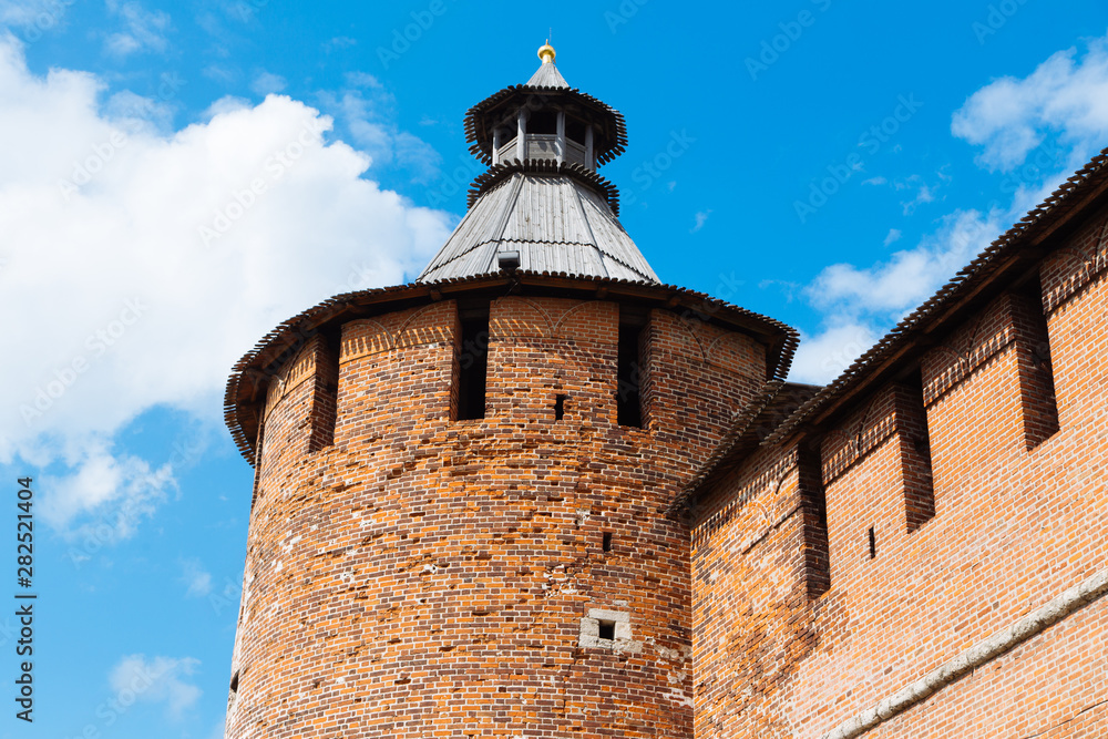 Koromyslova tower of the Kremlin in Nizhniy Novgorod city, Russia.