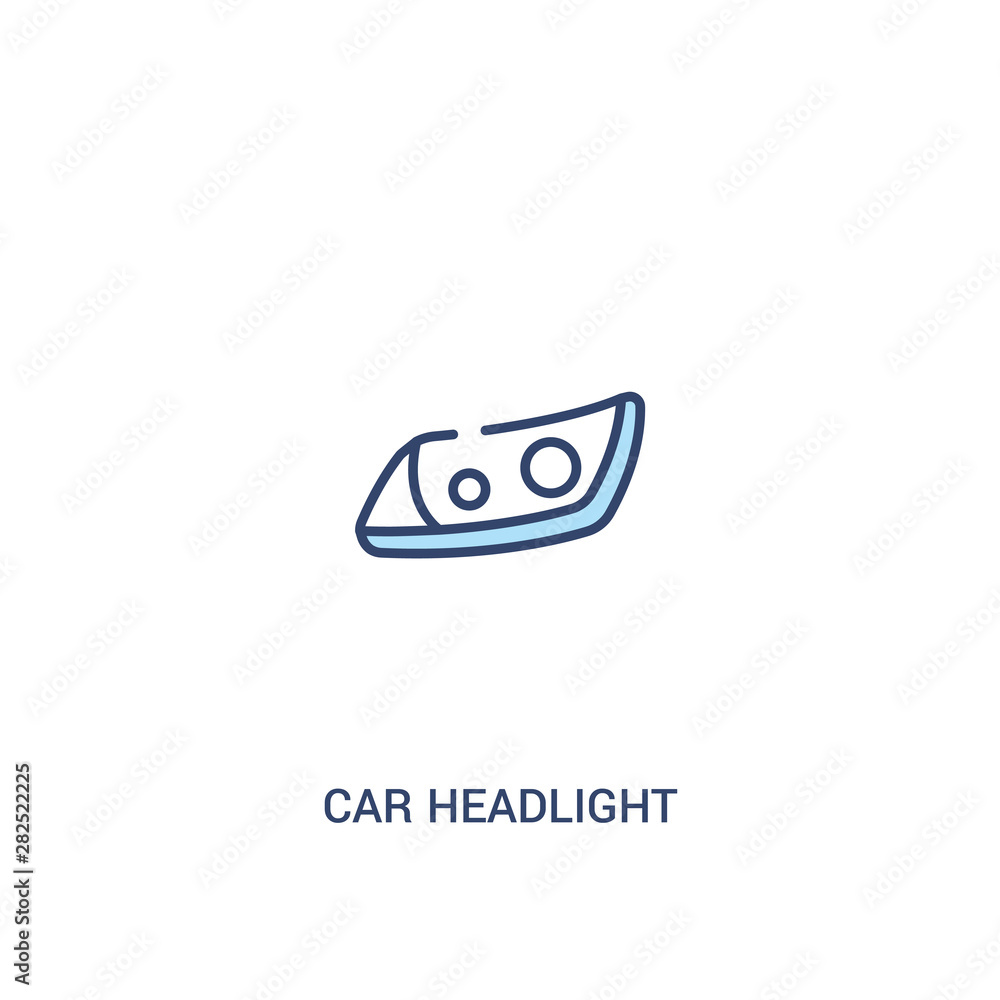 car headlight concept 2 colored icon. simple line element illustration. outline blue car headlight symbol. can be used for web and mobile ui/ux. car headlight concept 2 colored icon. simple line element illustration. outline blue car headlight symbol. can be used for web and mobile ui/ux.