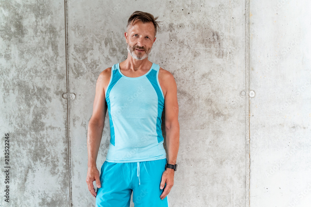 Portrait of a sporty confident man