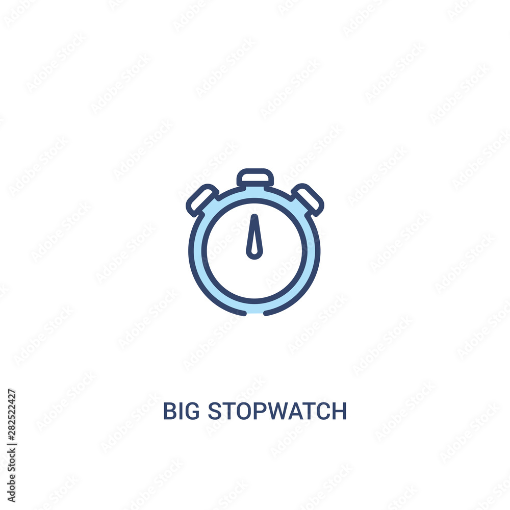 big stopwatch concept 2 colored icon. simple line element illustration. outline blue big stopwatch symbol. can be used for web and mobile ui/ux. big stopwatch concept 2 colored icon. simple line element illustration. outline blue big stopwatch symbol. can be used for web and mobile ui/ux.