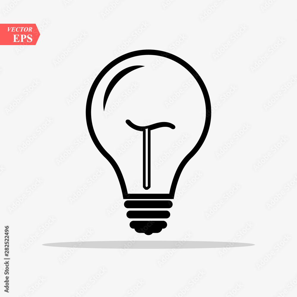 Bulb light vector icon. Lighting Electric lamp. Electricity, shine. Light Bulb icon vector, isolated on background. Bulb light icon - Idea sign, solution. Bulb light symbol Energy Bulb light vector icon. Lighting Electric lamp. Electricity, shine. Light Bulb icon vector, isolated on background. Bulb light icon - Idea sign, solution. Bulb light symbol Energy