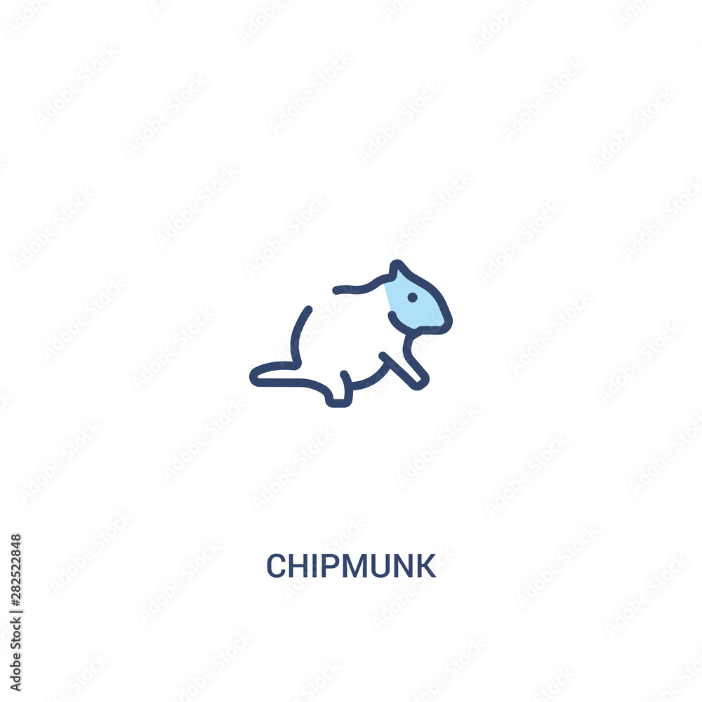 chipmunk concept 2 colored icon. simple line element illustration. outline blue chipmunk symbol. can be used for web and mobile ui/ux. chipmunk concept 2 colored icon. simple line element illustration. outline blue chipmunk symbol. can be used for web and mobile ui/ux.