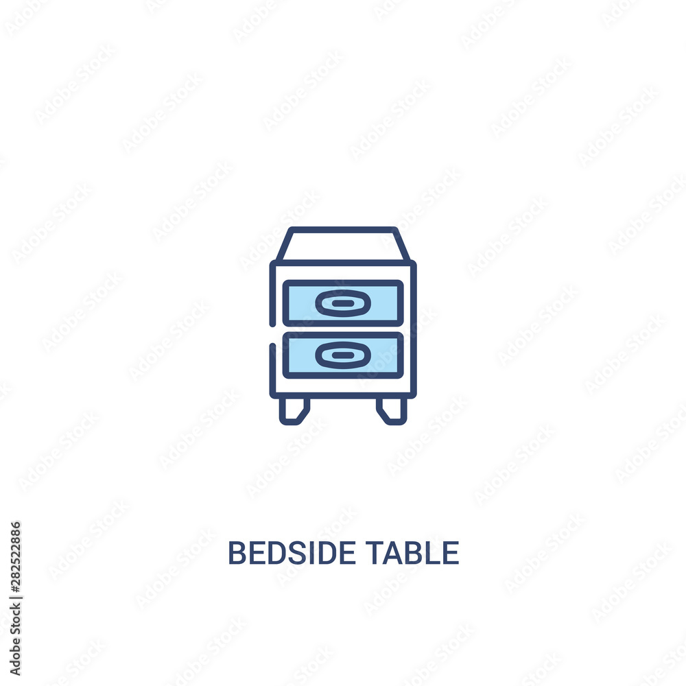 bedside table concept 2 colored icon. simple line element illustration. outline blue bedside table symbol. can be used for web and mobile ui/ux. bedside table concept 2 colored icon. simple line element illustration. outline blue bedside table symbol. can be used for web and mobile ui/ux.