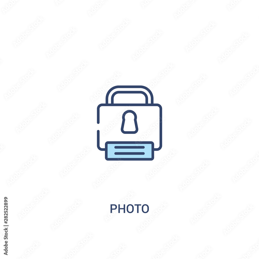 photo concept 2 colored icon. simple line element illustration. outline blue photo symbol. can be used for web and mobile ui/ux. photo concept 2 colored icon. simple line element illustration. outline blue photo symbol. can be used for web and mobile ui/ux.
