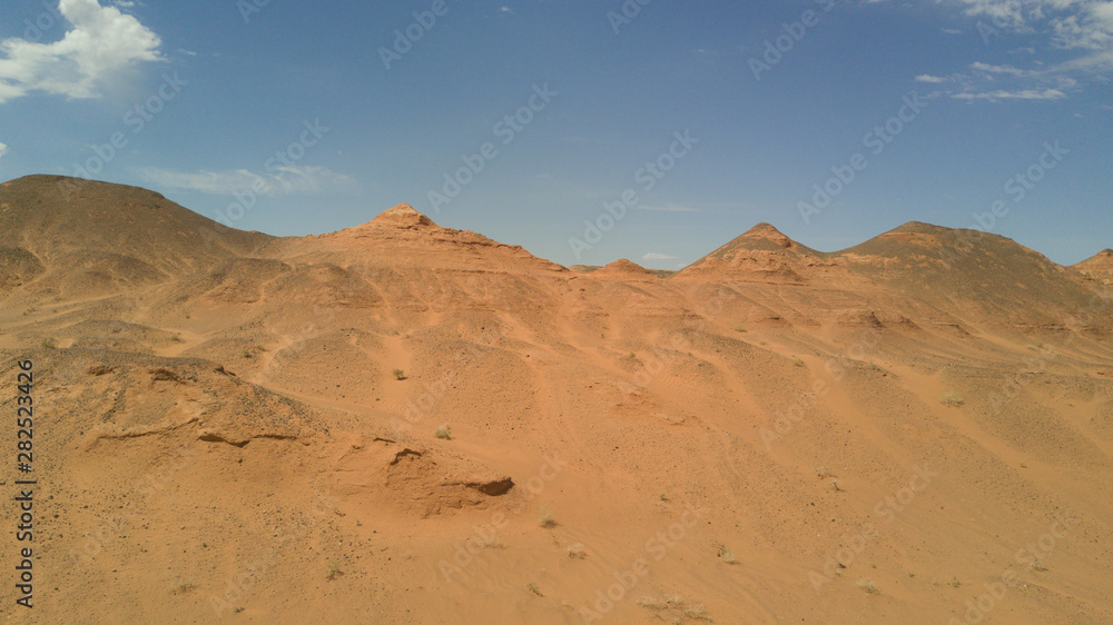 Harman Tsav, Mongolia. Gobi Desert. red sands.