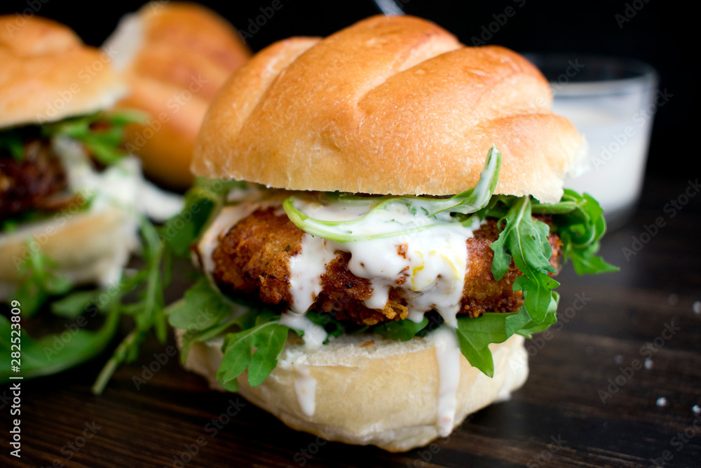 Chicken Sandwich with Lemon Mayonnaise and Arugula Chicken Sandwich with Lemon Mayonnaise and Arugula