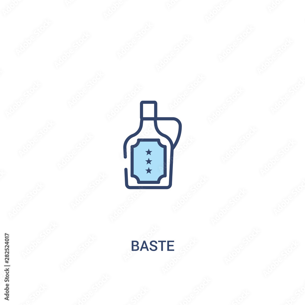 baste concept 2 colored icon. simple line element illustration. outline blue baste symbol. can be used for web and mobile ui/ux. baste concept 2 colored icon. simple line element illustration. outline blue baste symbol. can be used for web and mobile ui/ux.