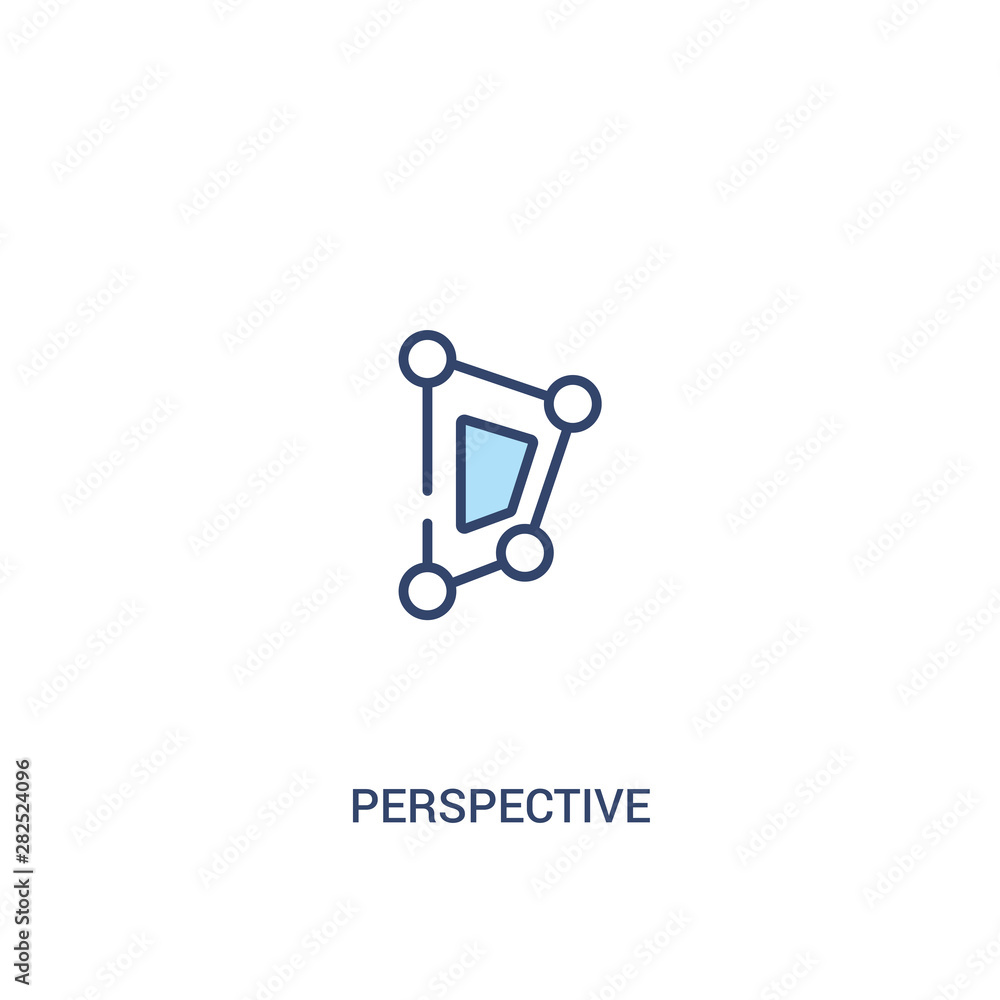 perspective concept 2 colored icon. simple line element illustration. outline blue perspective symbol. can be used for web and mobile ui/ux. perspective concept 2 colored icon. simple line element illustration. outline blue perspective symbol. can be used for web and mobile ui/ux.