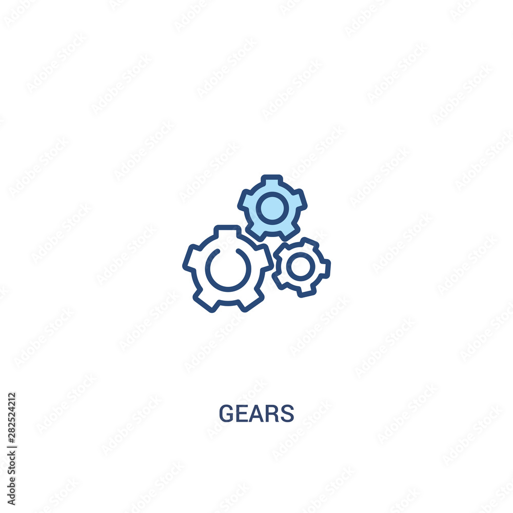 gears concept 2 colored icon. simple line element illustration. outline blue gears symbol. can be used for web and mobile ui/ux. gears concept 2 colored icon. simple line element illustration. outline blue gears symbol. can be used for web and mobile ui/ux.