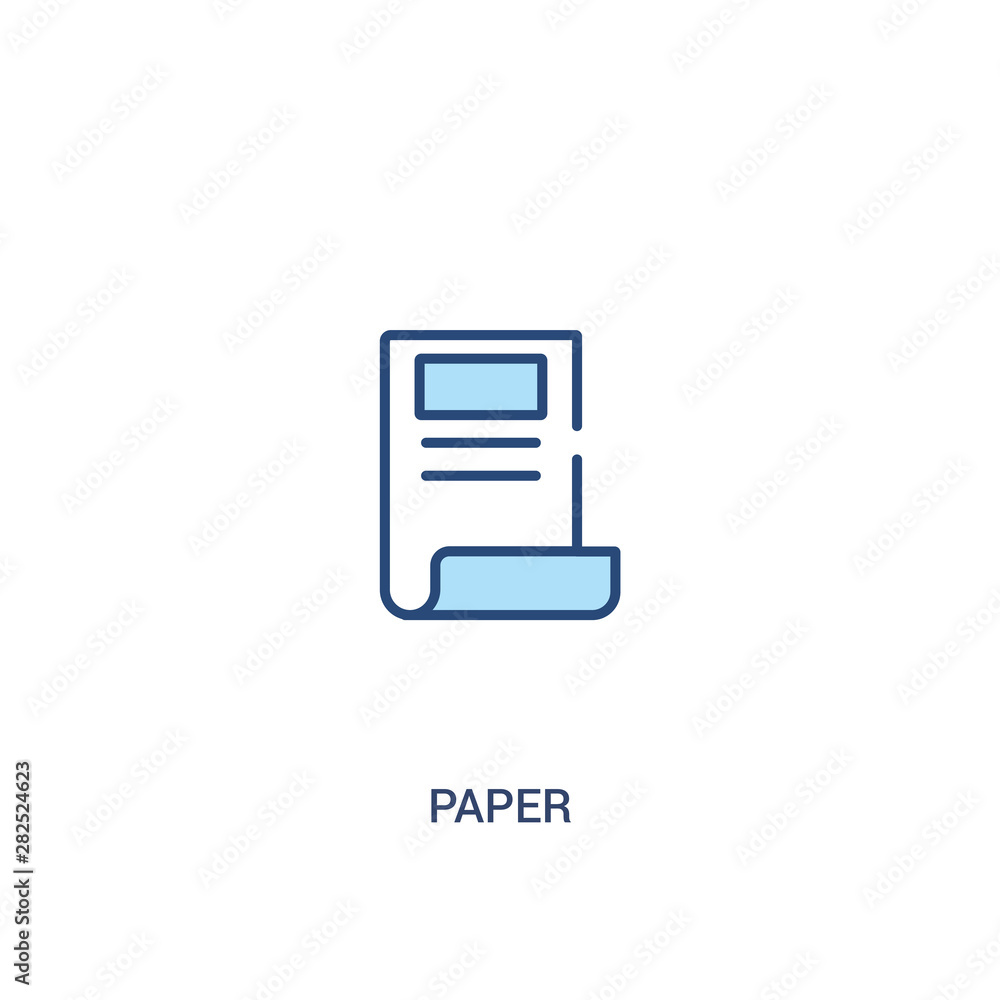 paper concept 2 colored icon. simple line element illustration. outline blue paper symbol. can be used for web and mobile ui/ux. paper concept 2 colored icon. simple line element illustration. outline blue paper symbol. can be used for web and mobile ui/ux.