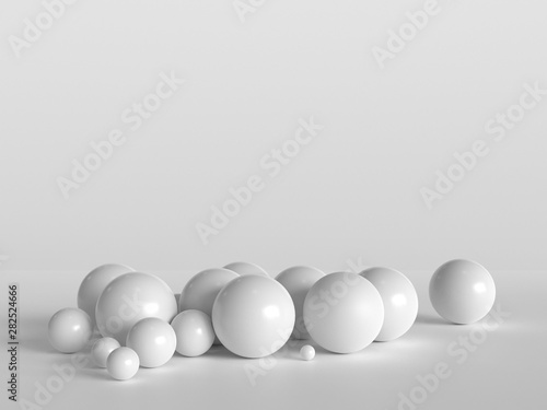 Spheres abstract background