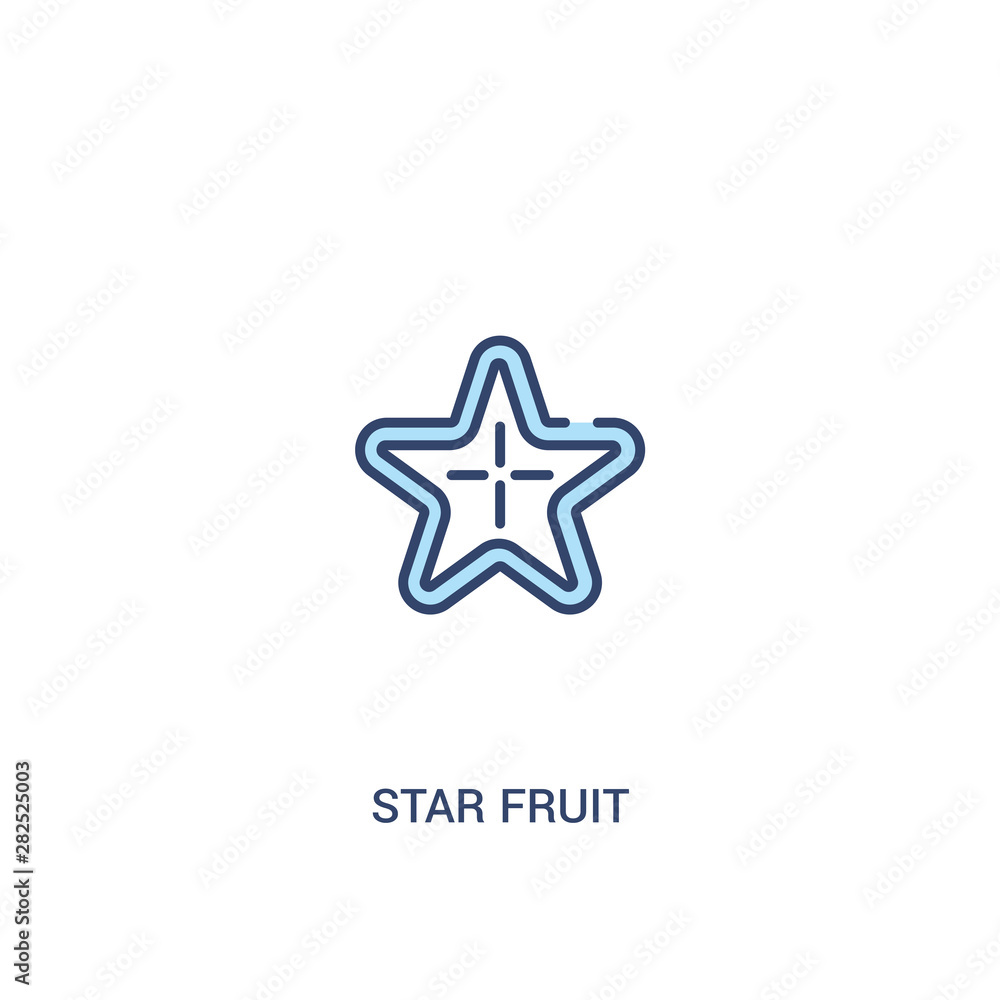 star fruit concept 2 colored icon. simple line element illustration. outline blue star fruit symbol. can be used for web and mobile ui/ux. star fruit concept 2 colored icon. simple line element illustration. outline blue star fruit symbol. can be used for web and mobile ui/ux.