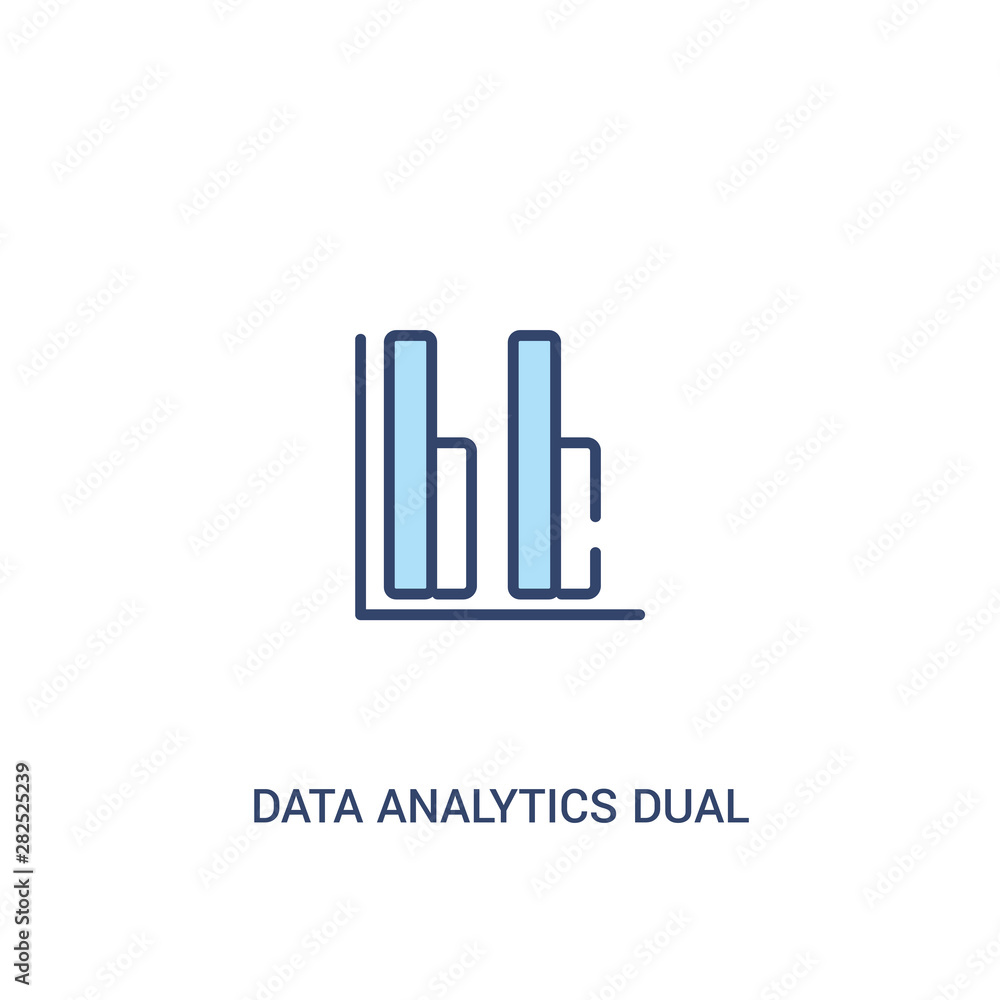 data analytics dual bars concept 2 colored icon. simple line element illustration. outline blue data analytics dual bars symbol. can be used for web and mobile ui/ux. data analytics dual bars concept 2 colored icon. simple line element illustration. outline blue data analytics dual bars symbol. can be used for web and mobile ui/ux.