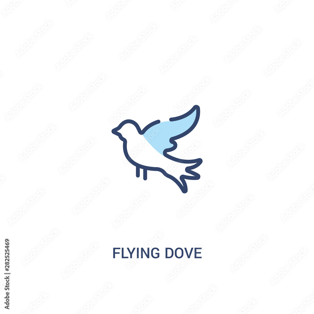 flying dove concept 2 colored icon. simple line element illustration. outline blue flying dove symbol. can be used for web and mobile ui/ux. flying dove concept 2 colored icon. simple line element illustration. outline blue flying dove symbol. can be used for web and mobile ui/ux.