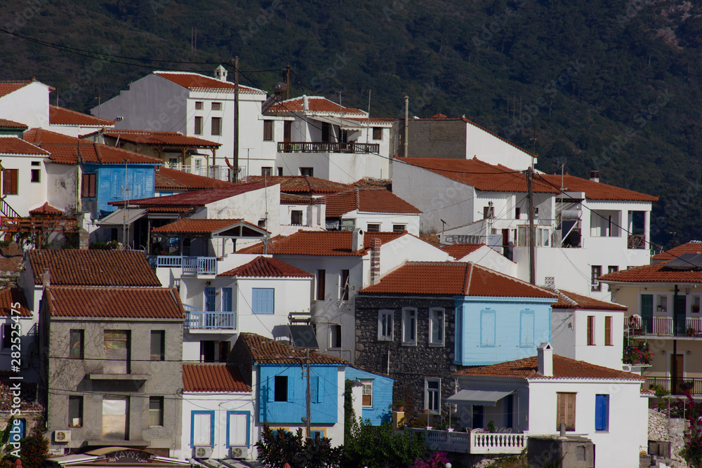 Buildings in Kokkari in Samos