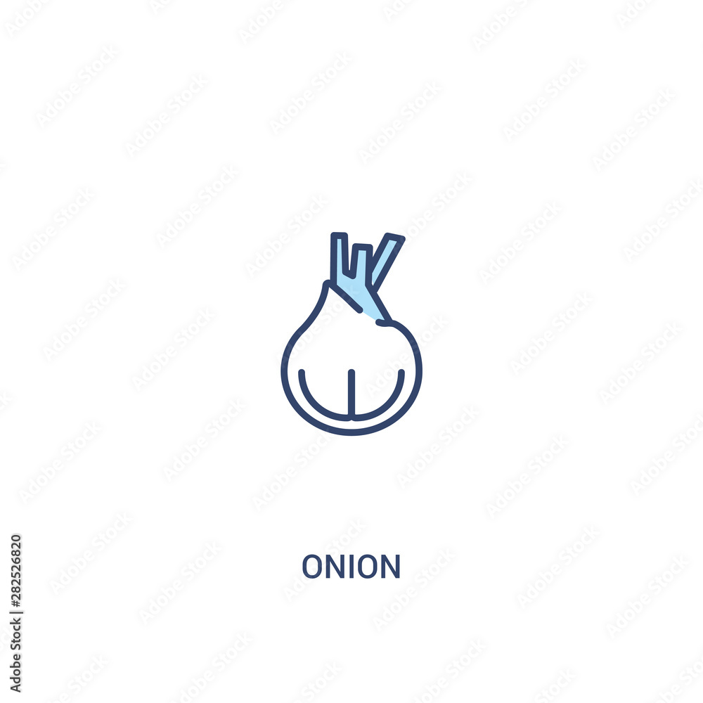 onion concept 2 colored icon. simple line element illustration. outline blue onion symbol. can be used for web and mobile ui/ux. onion concept 2 colored icon. simple line element illustration. outline blue onion symbol. can be used for web and mobile ui/ux.