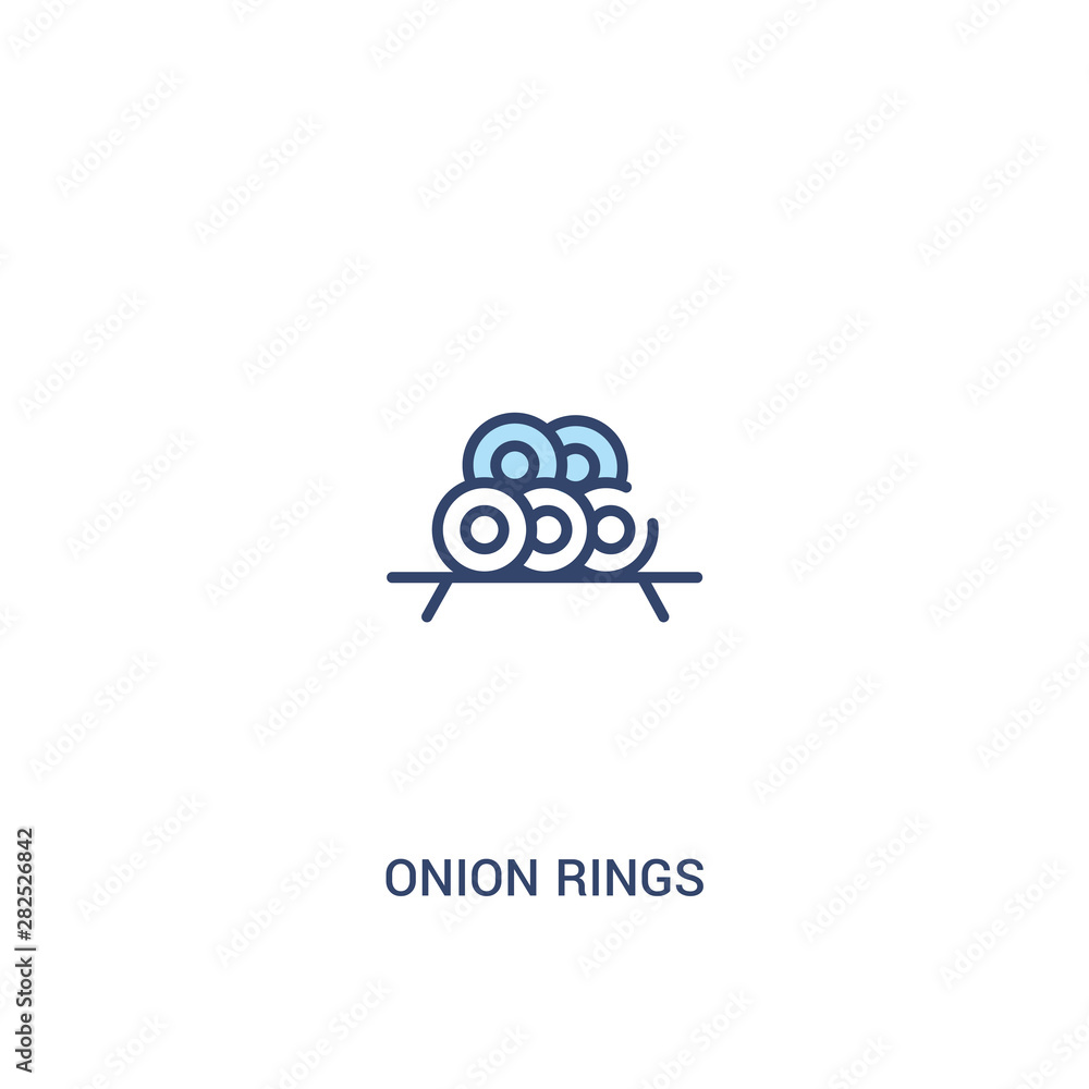 onion rings concept 2 colored icon. simple line element illustration. outline blue onion rings symbol. can be used for web and mobile ui/ux. onion rings concept 2 colored icon. simple line element illustration. outline blue onion rings symbol. can be used for web and mobile ui/ux.