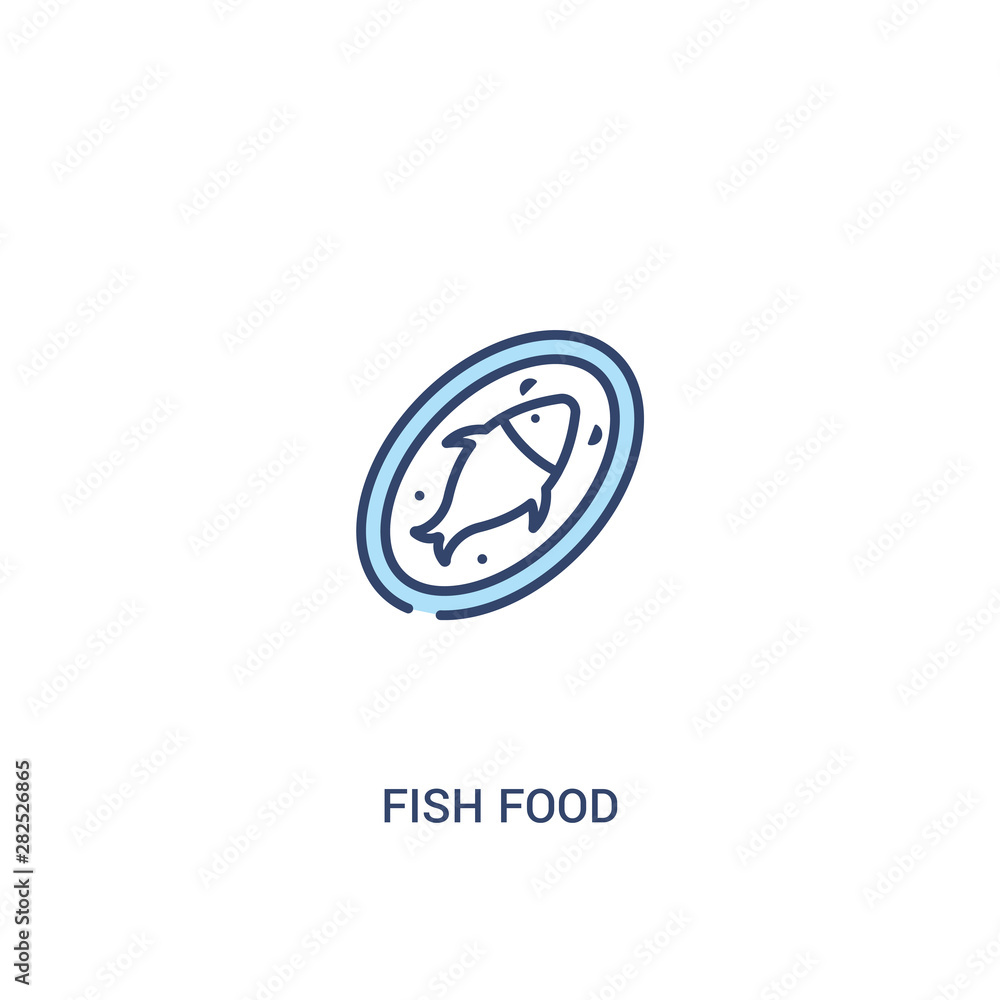 fish food concept 2 colored icon. simple line element illustration. outline blue fish food symbol. can be used for web and mobile ui/ux. fish food concept 2 colored icon. simple line element illustration. outline blue fish food symbol. can be used for web and mobile ui/ux.