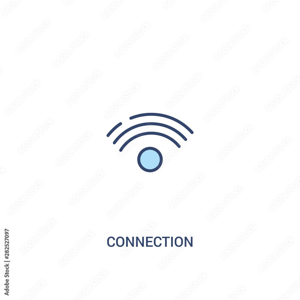 connection concept 2 colored icon. simple line element illustration. outline blue connection symbol. can be used for web and mobile ui/ux. connection concept 2 colored icon. simple line element illustration. outline blue connection symbol. can be used for web and mobile ui/ux.