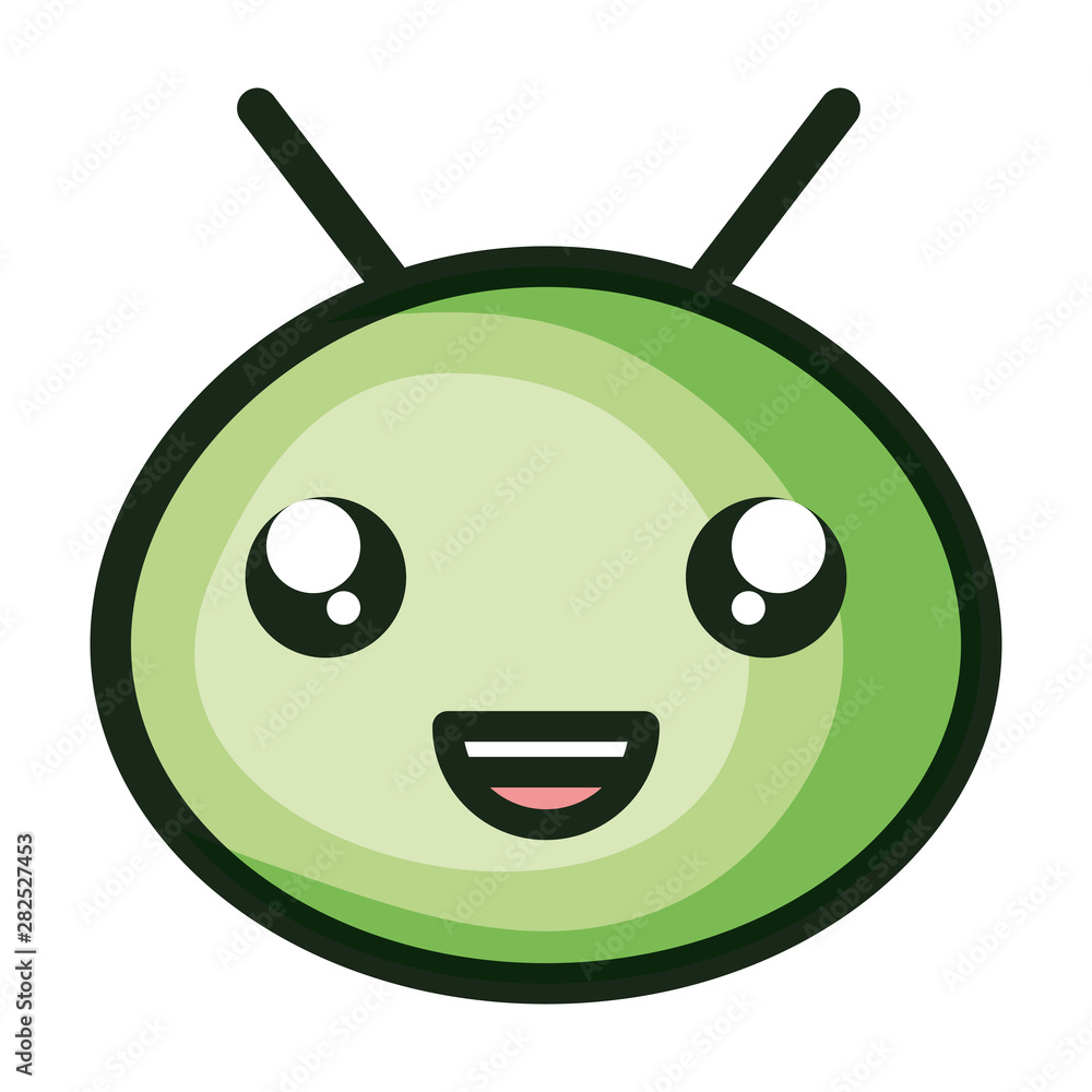 cute little worm head kawaii character cute little worm head kawaii character