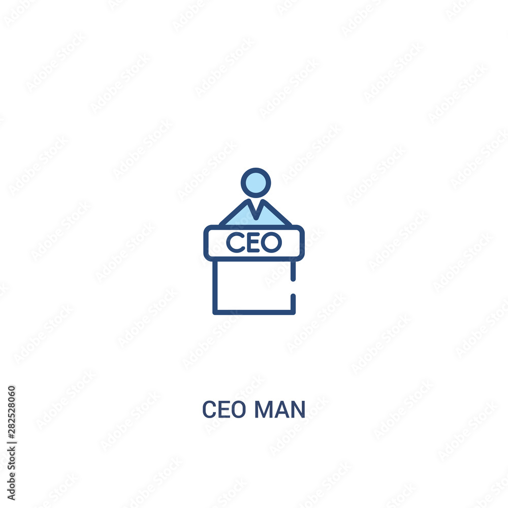 ceo man concept 2 colored icon. simple line element illustration. outline blue ceo man symbol. can be used for web and mobile ui/ux. ceo man concept 2 colored icon. simple line element illustration. outline blue ceo man symbol. can be used for web and mobile ui/ux.