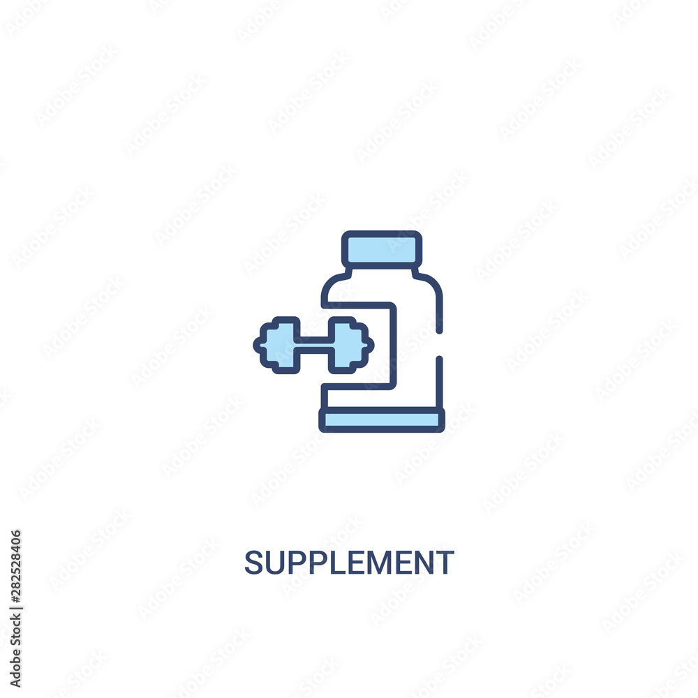 supplement concept 2 colored icon. simple line element illustration. outline blue supplement symbol. can be used for web and mobile ui/ux. supplement concept 2 colored icon. simple line element illustration. outline blue supplement symbol. can be used for web and mobile ui/ux.