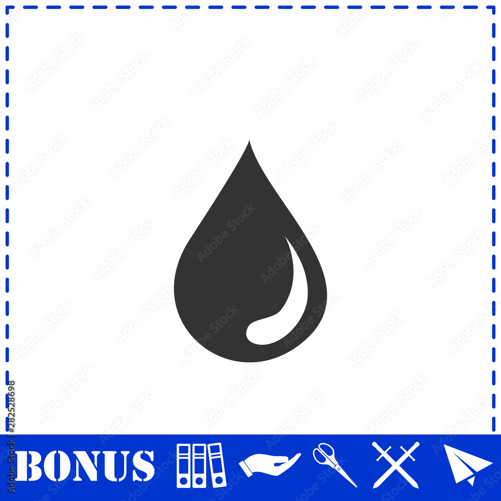 Drop icon flat Drop icon flat