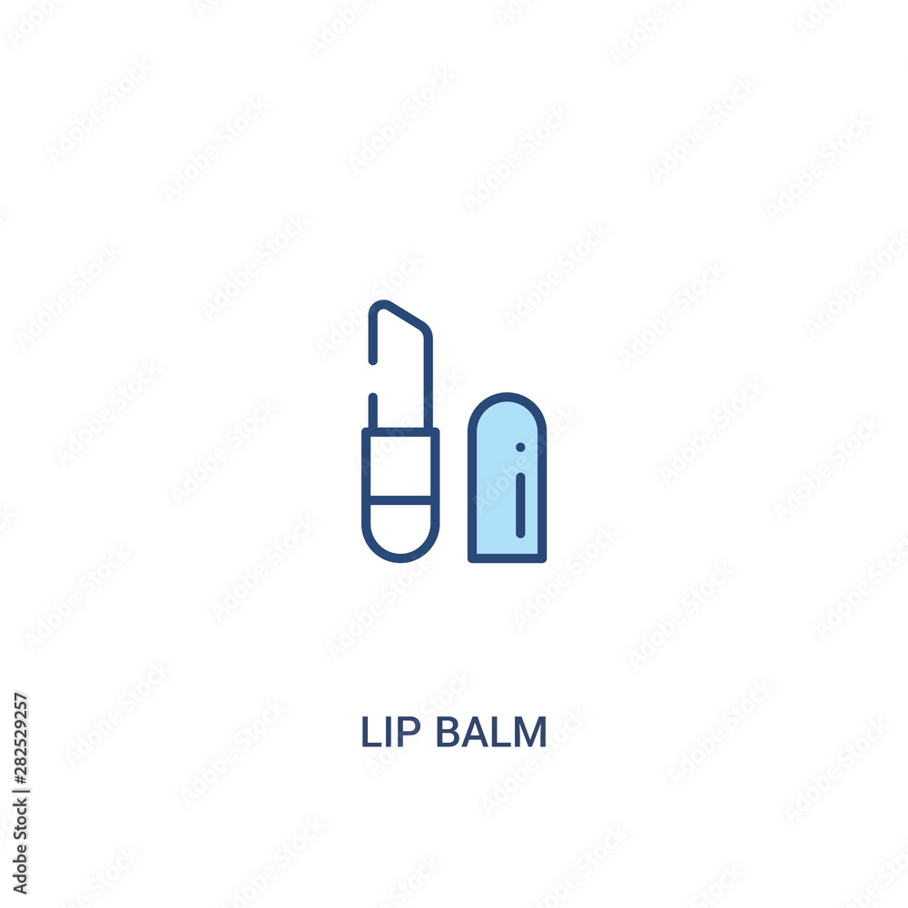 lip balm concept 2 colored icon. simple line element illustration. outline blue lip balm symbol. can be used for web and mobile ui/ux. lip balm concept 2 colored icon. simple line element illustration. outline blue lip balm symbol. can be used for web and mobile ui/ux.