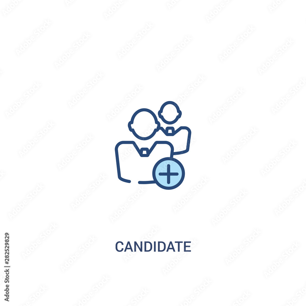 candidate concept 2 colored icon. simple line element illustration. outline blue candidate symbol. can be used for web and mobile ui/ux. candidate concept 2 colored icon. simple line element illustration. outline blue candidate symbol. can be used for web and mobile ui/ux.