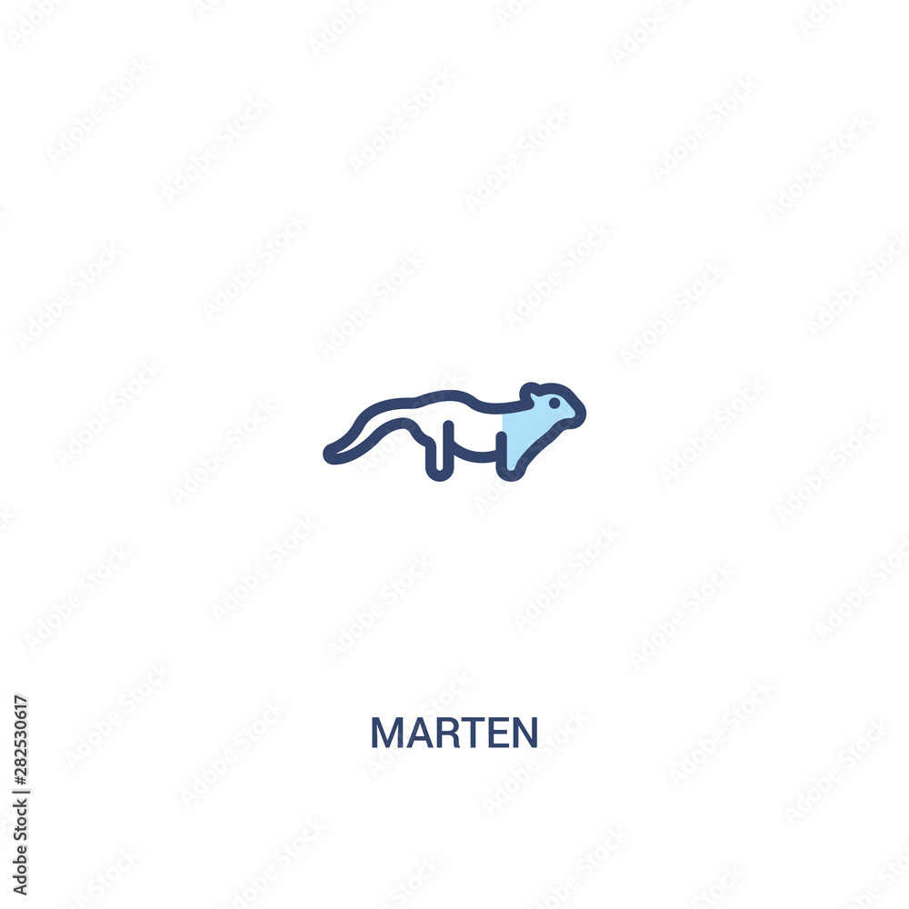 marten concept 2 colored icon. simple line element illustration. outline blue marten symbol. can be used for web and mobile ui/ux. marten concept 2 colored icon. simple line element illustration. outline blue marten symbol. can be used for web and mobile ui/ux.