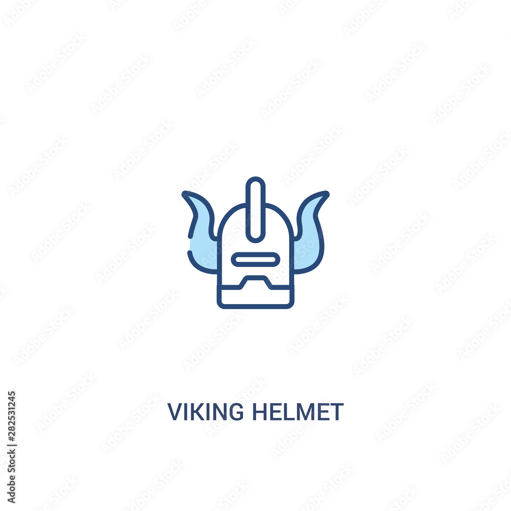 viking helmet concept 2 colored icon. simple line element illustration. outline blue viking helmet symbol. can be used for web and mobile ui/ux. viking helmet concept 2 colored icon. simple line element illustration. outline blue viking helmet symbol. can be used for web and mobile ui/ux.