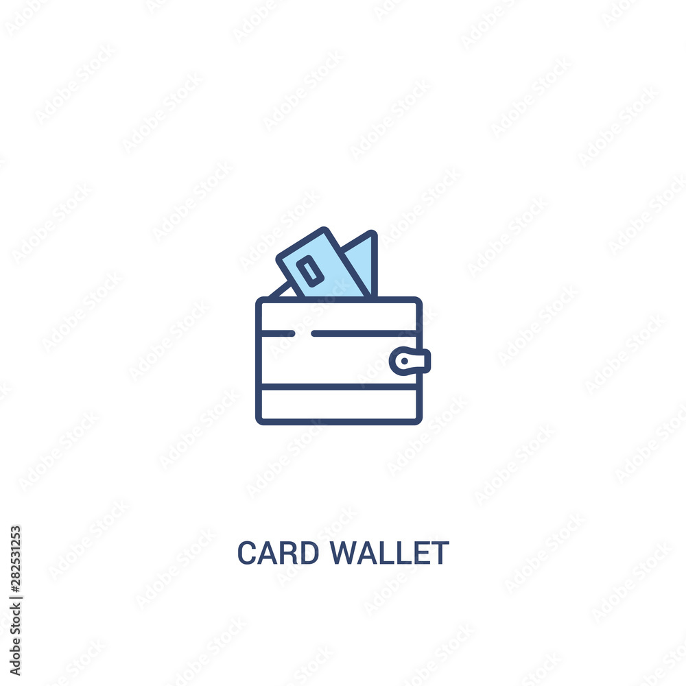 card wallet concept 2 colored icon. simple line element illustration. outline blue card wallet symbol. can be used for web and mobile ui/ux. card wallet concept 2 colored icon. simple line element illustration. outline blue card wallet symbol. can be used for web and mobile ui/ux.