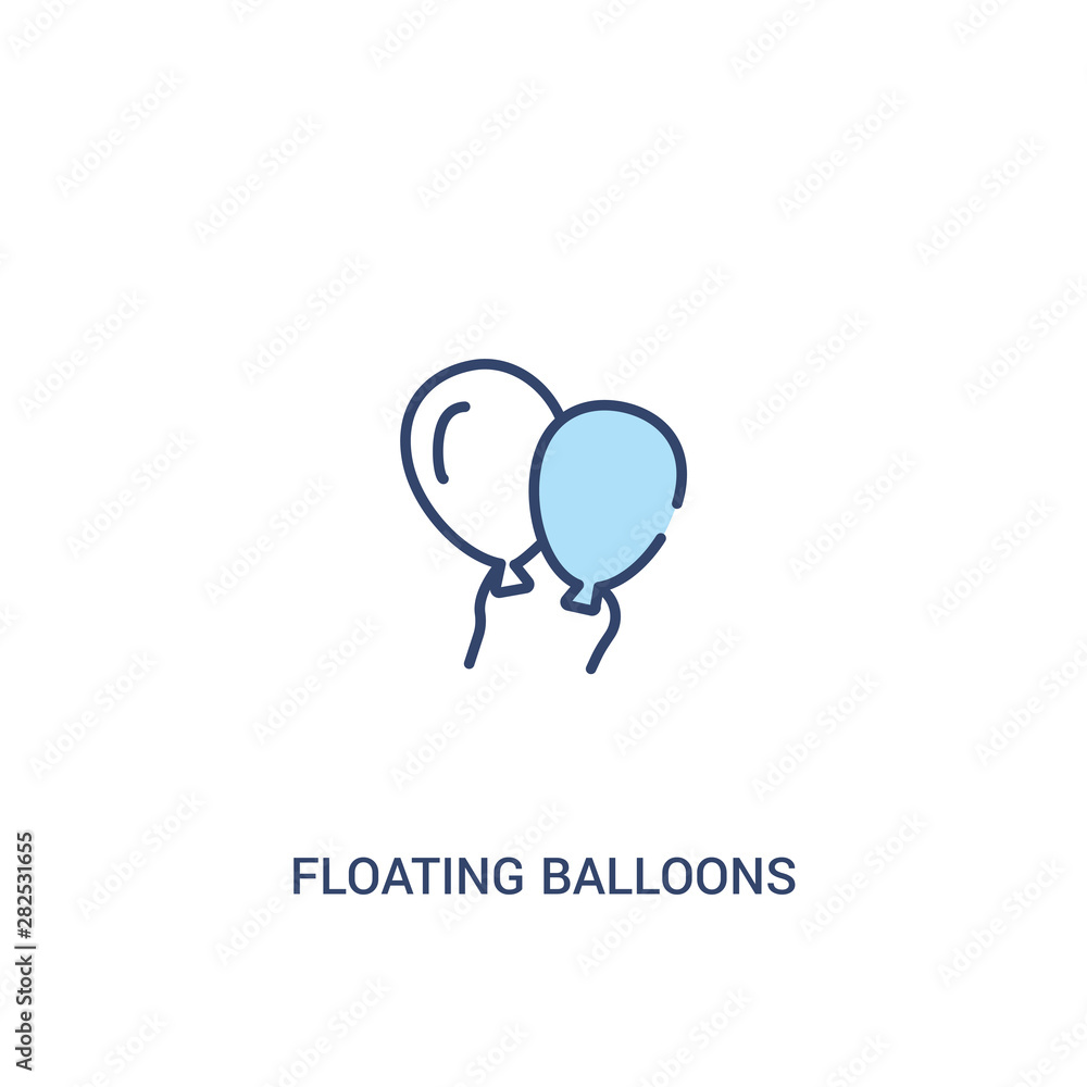 floating balloons concept 2 colored icon. simple line element illustration. outline blue floating balloons symbol. can be used for web and mobile ui/ux. floating balloons concept 2 colored icon. simple line element illustration. outline blue floating balloons symbol. can be used for web and mobile ui/ux.