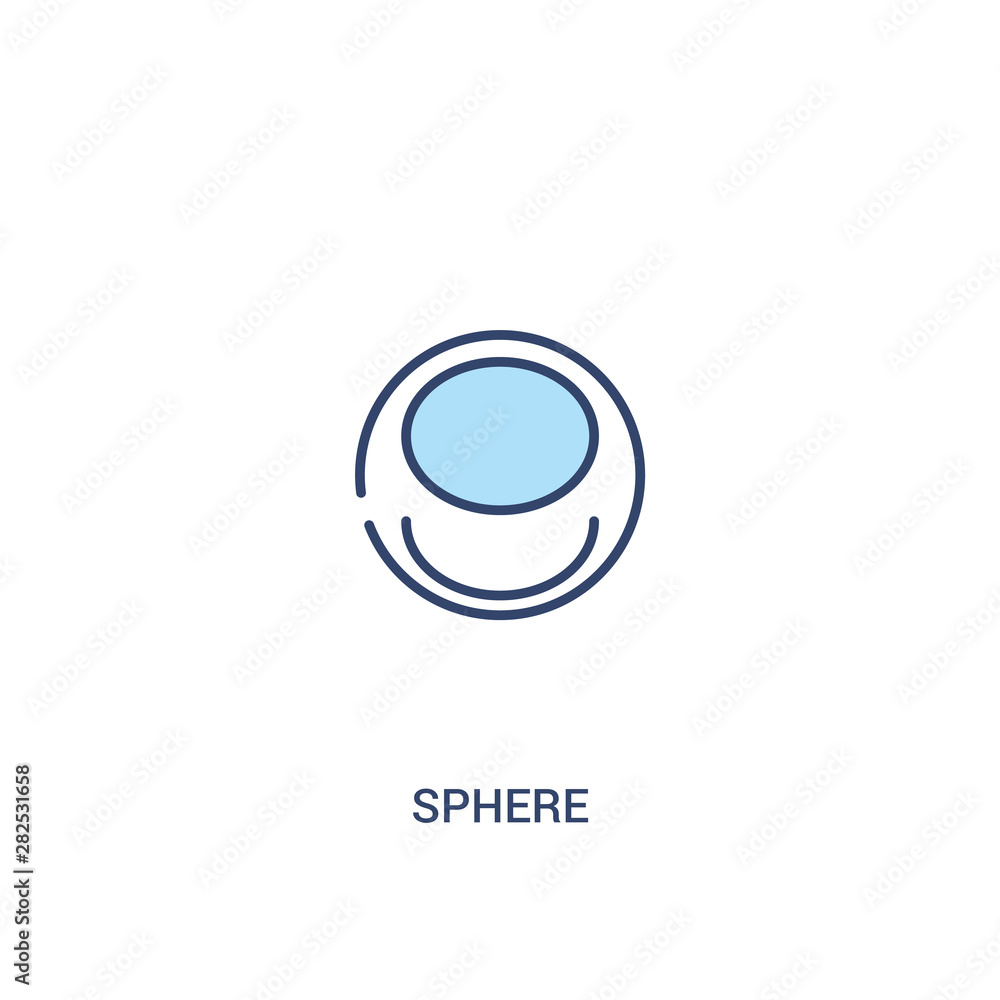 sphere concept 2 colored icon. simple line element illustration. outline blue sphere symbol. can be used for web and mobile ui/ux. sphere concept 2 colored icon. simple line element illustration. outline blue sphere symbol. can be used for web and mobile ui/ux.