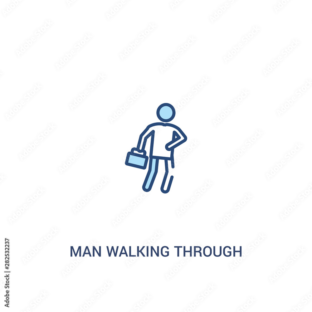 man walking through the wind concept 2 colored icon. simple line element illustration. outline blue man walking through the wind symbol. can be used for web and mobile ui/ux. man walking through the wind concept 2 colored icon. simple line element illustration. outline blue man walking through the wind symbol. can be used for web and mobile ui/ux.