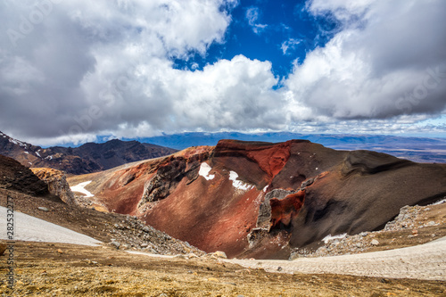 Red Crater in the Tongariro National Park, New Zealand