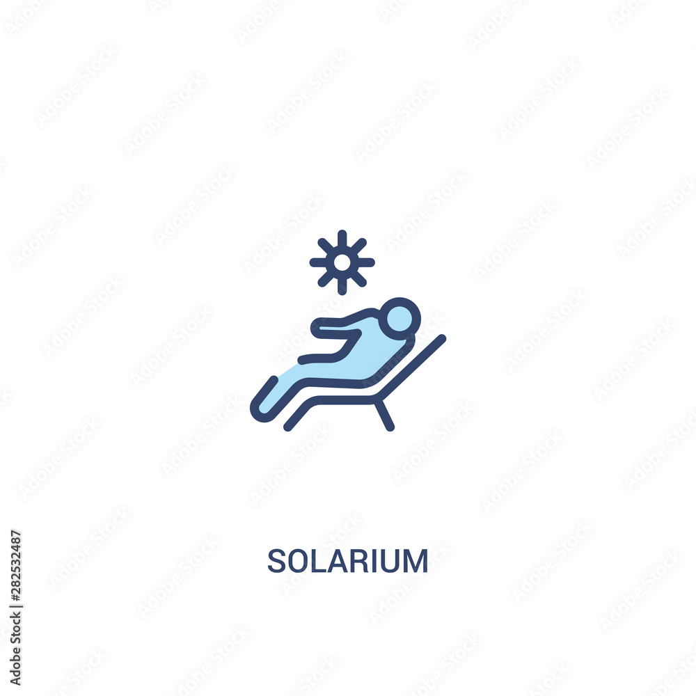 solarium concept 2 colored icon. simple line element illustration. outline blue solarium symbol. can be used for web and mobile ui/ux. solarium concept 2 colored icon. simple line element illustration. outline blue solarium symbol. can be used for web and mobile ui/ux.