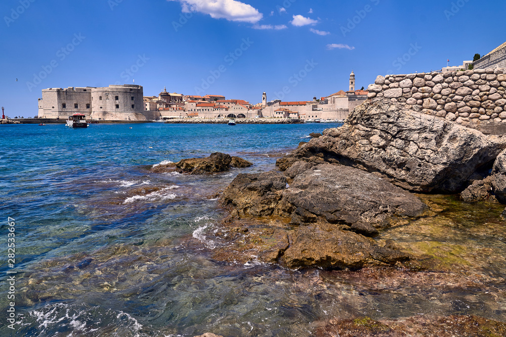 Panorama Dubrovnik port . Europe, Croatia