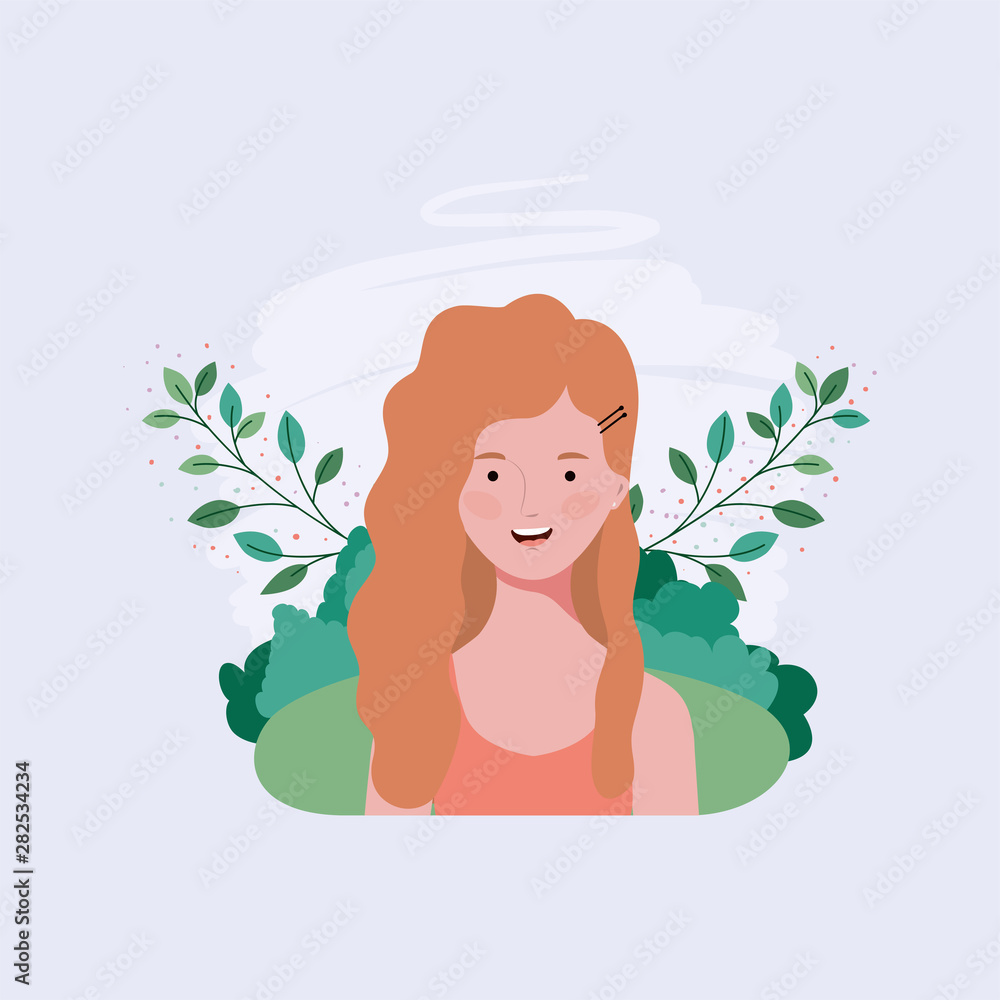 young and beautiful girl in the camp with leafs young and beautiful girl in the camp with leafs