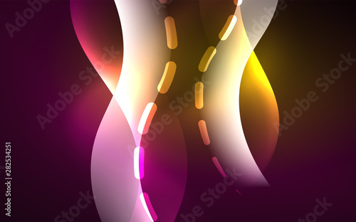 Neon abstract background. Background decoration. Trendy graphic design.