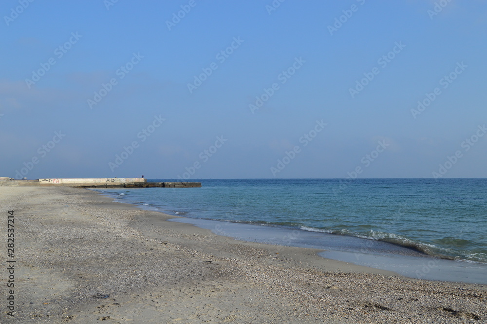 Seascape of calm Black Sea