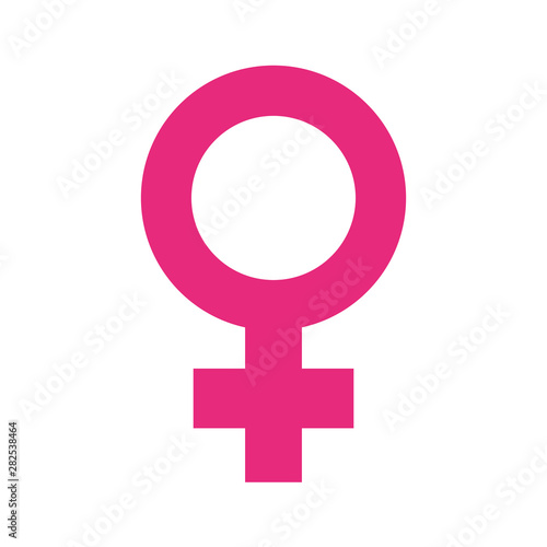 female gender symbol pop art style