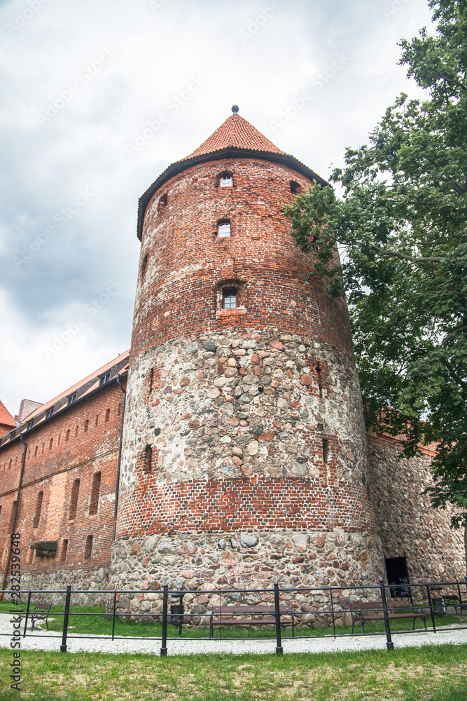 Medieval Bytow teutonic castle on Kashubia, Poland