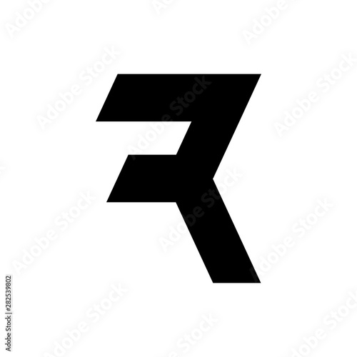 Letter R logo design vector