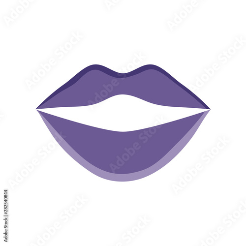 sexy female lips pop art style