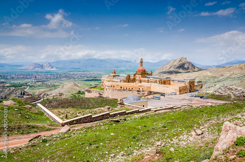 Wallpaper Mural Dogubeyazit, Turkey - May 24, 2017. Palace Ishak Pasha near to Ararat mountain Torontodigital.ca