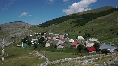 Lukomir village, Bjelašnica, Konjic, place at highest elevation 1472m in Bosnia and Herzegovina - (4K) photo