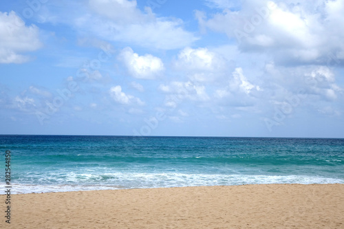 Beautiful seascape in summer season of Nai Harn beach  Phuket Thailand.