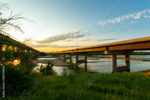 Bridges over the South Saskatchewan River Saskatoon Saskatchewan Canada
